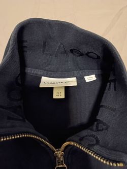 Lacoste Quarter-Zip Pullover Navy Size Small - Great Condition