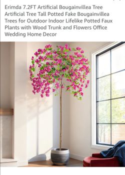 Erimda 7.2FT Artificial Bougainvillea Tree