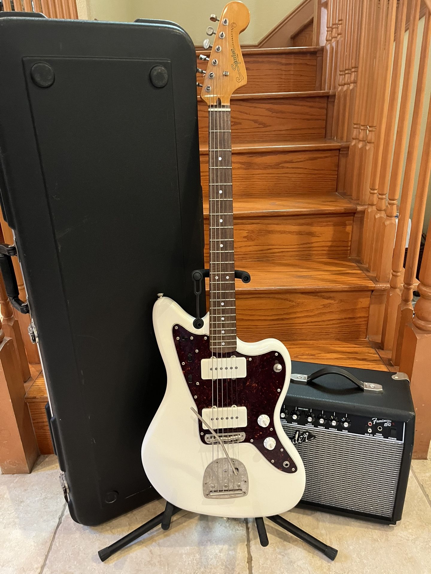 Squier Classic Vibe Jazzmaster W/ Hardshell Case, Fender Amp