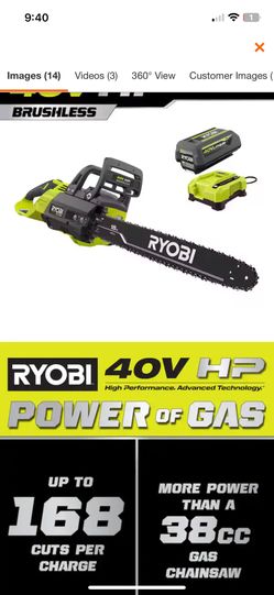 40v Ryobi 18in Chainsaw