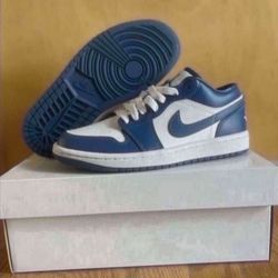 W Air Jordan 1 Low Game Royal Blue Void Size 5.5w  Brand New
