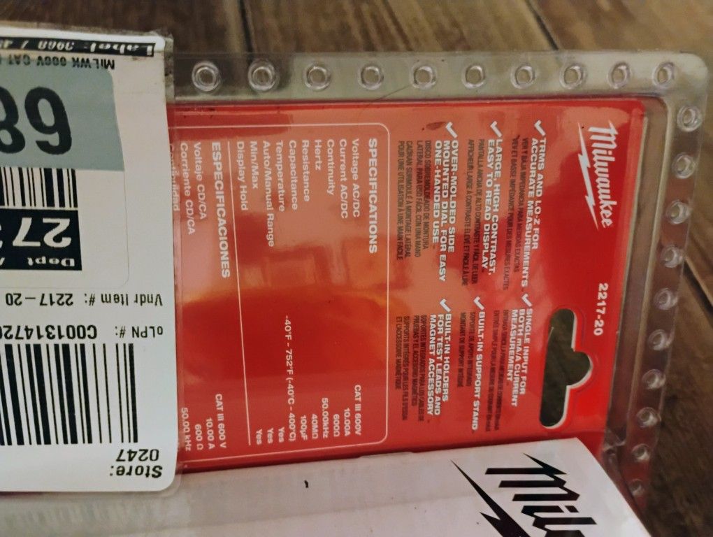 Milwaukee Digital Multimeter 2217-20