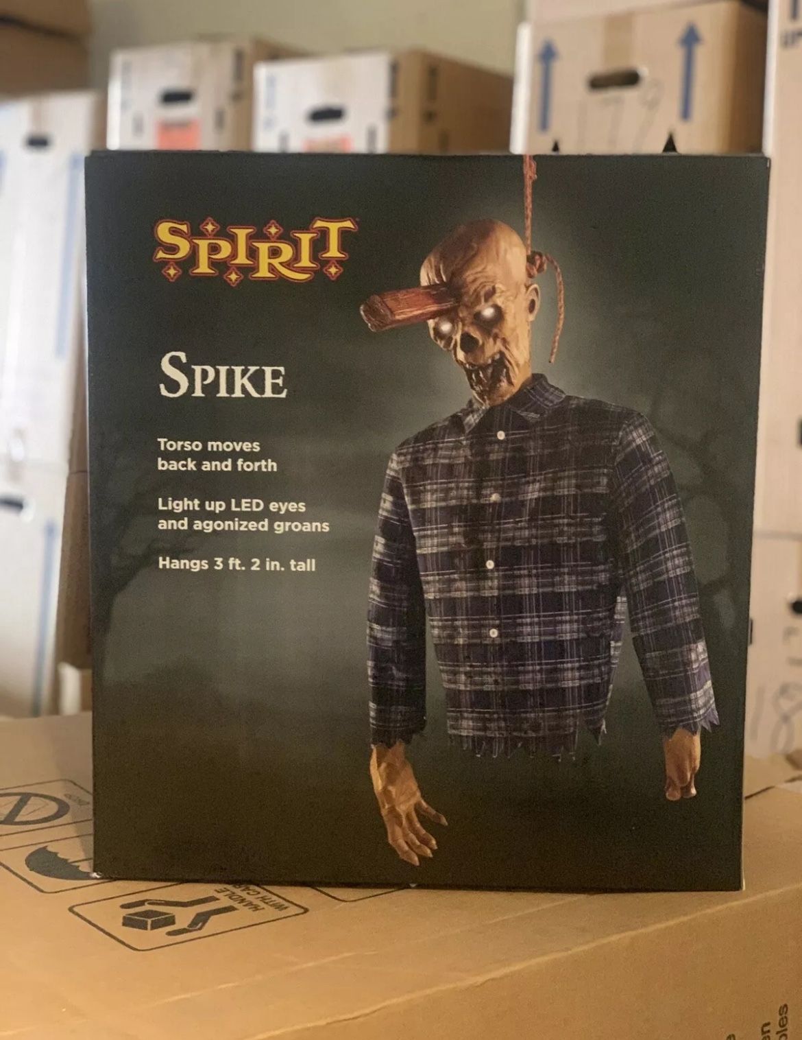 3.2 Ft Spike Animatronic Zombie Spirit Halloween Animated Prop Scary Halloween
