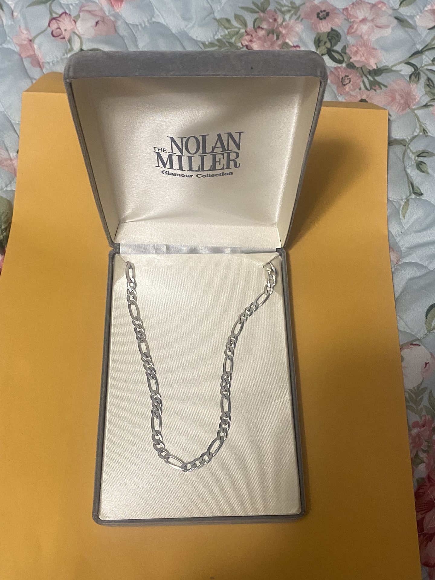 Italian silver chain measures 30” in length, asking for $120 firm price.