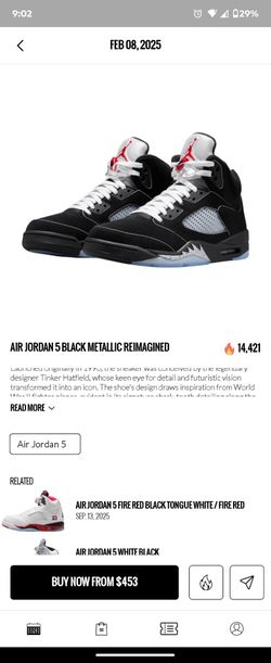 Jordan 5 black metallic 11