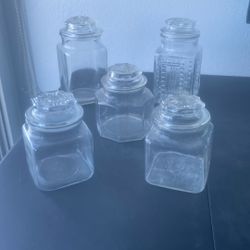Glass Storage Jar Container 