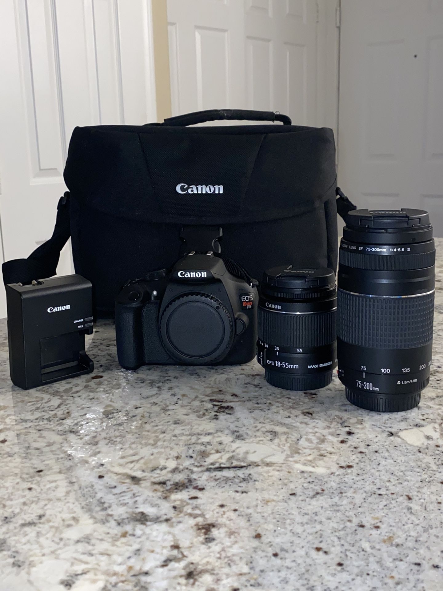 NEED GONE !! Canon EOS Rebel T5 w/ 2 lenses