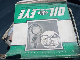 Vintage car safety light oil eye 👁️👀 prevent maintenance