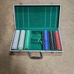 Poker Chips And Case