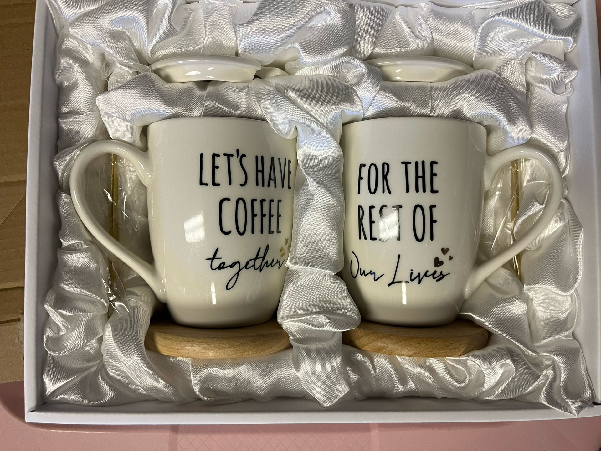 Cute Wedding Engagement Coffee Set Gift