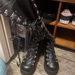 Long black boots