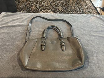 Michael Kors grey/silver metallic handbag