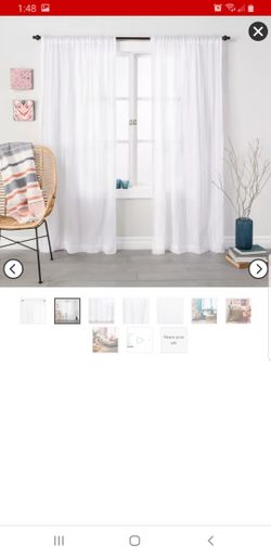 Crushed Sheer Curtain Panel - Opalhouse