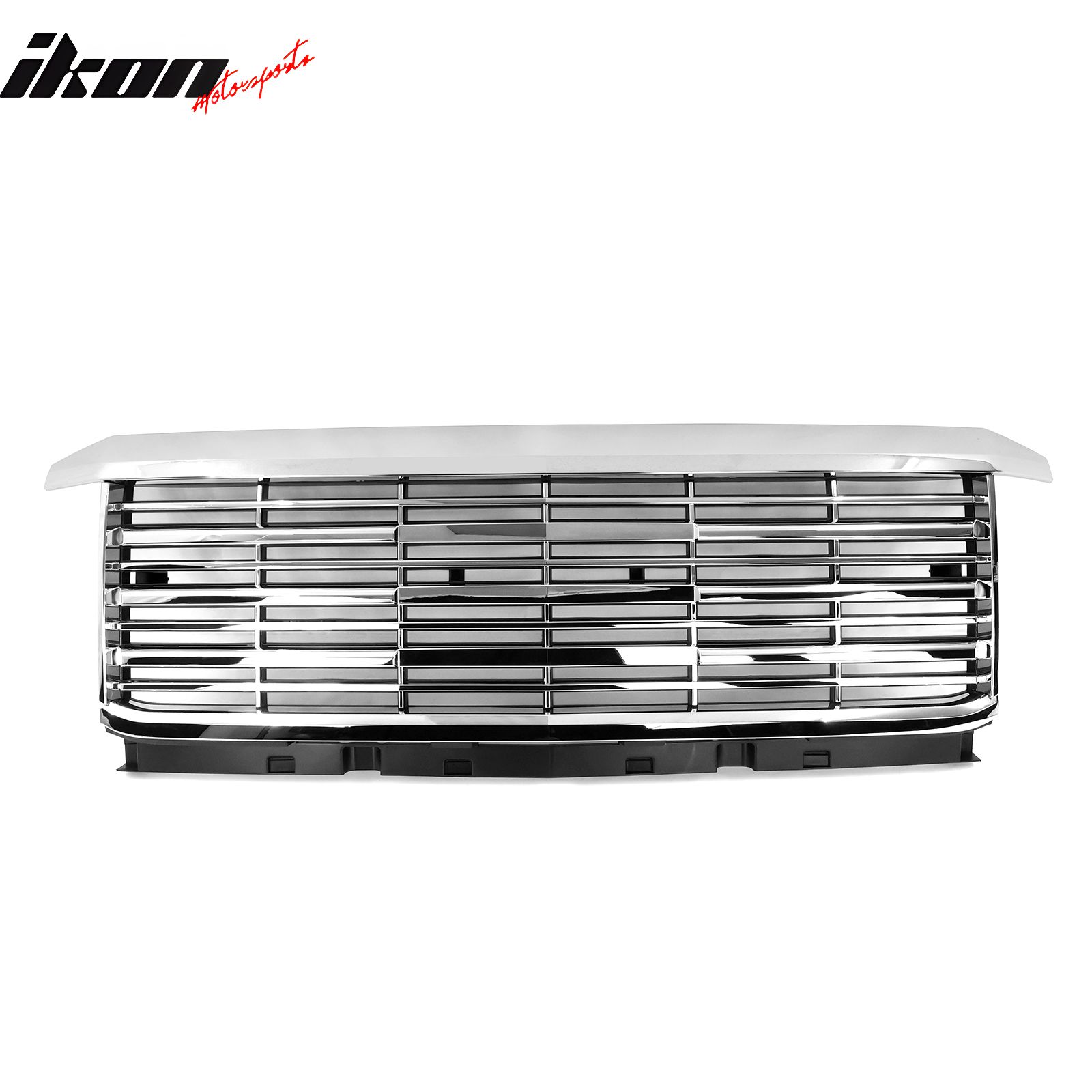 Fits 2015-2019 Chevy Silverado 2500 3500 Front Bumper Hood Grille Chrome - ABS