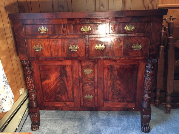 Mahogany Linen Jackson Press Cabinet Dresser Chest Of Drawers