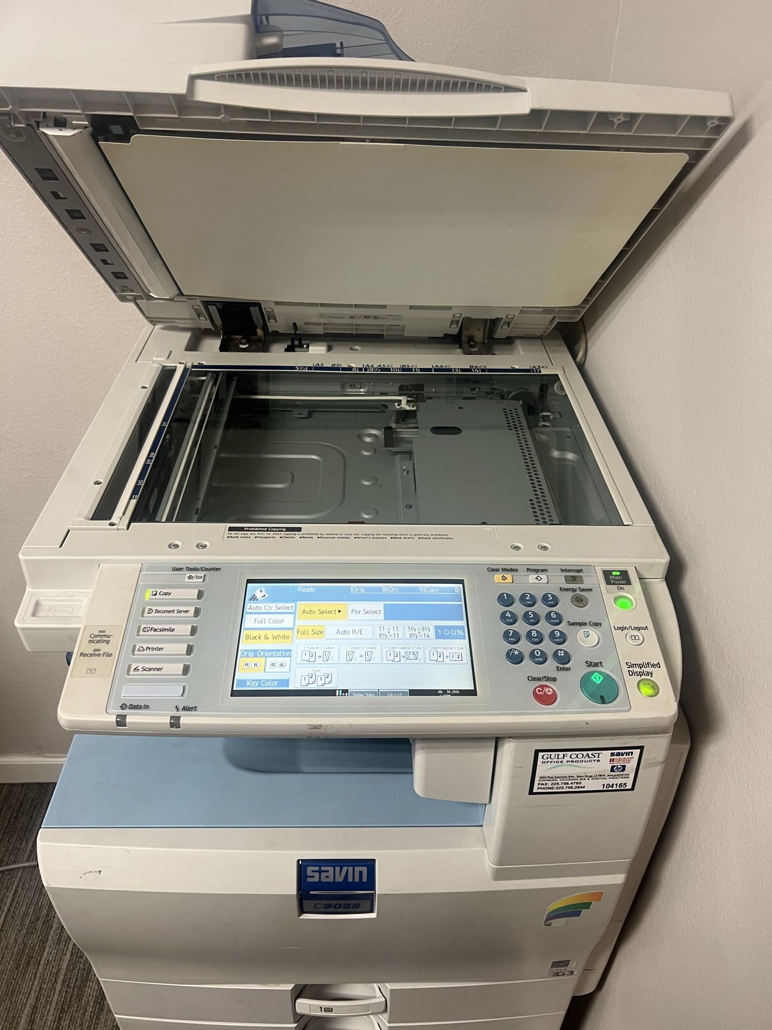 Savin C9025 Printer