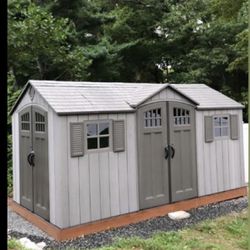 Lifetime 15 ft. x 8 ft. Resin Outdoor Garden Shed