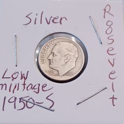 SILVER , 1950-S,  Low Mintage. 