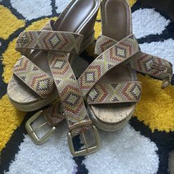 White Mountain Pearl Wedge Sandal