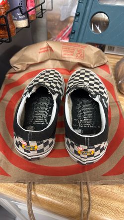 Vans warped tour checker slip on