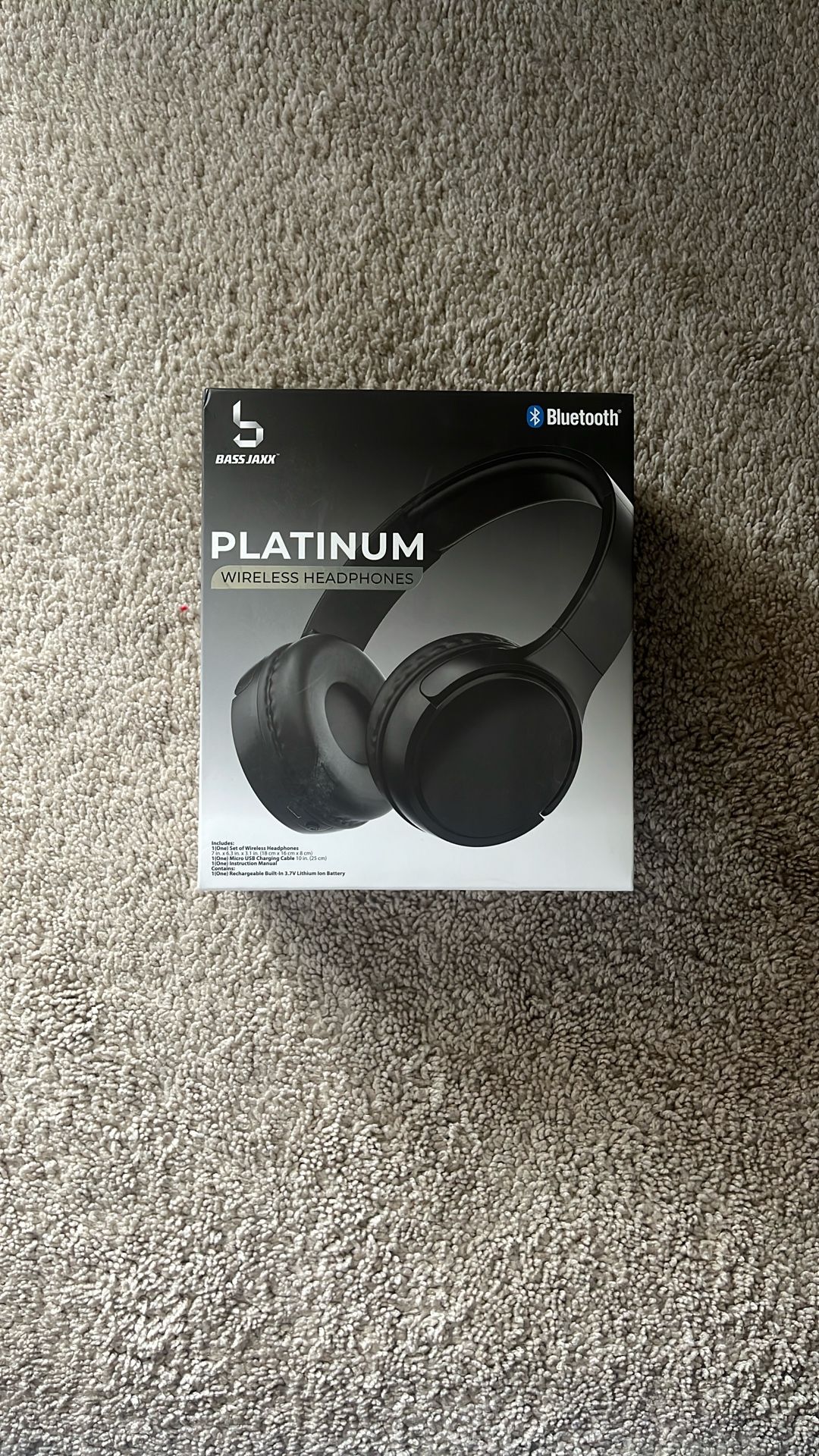 Bass Jaxx Platinum Bluetooth Wireless Headphones