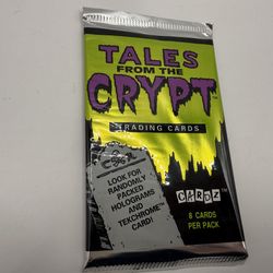 1993 Tales From The Crypt Sealed WAX PACK Trading Card Vintage Horror HBO