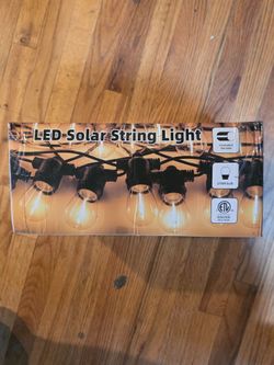 Solar powered string lights
