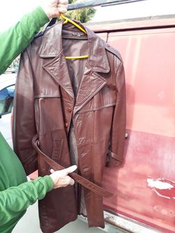 Men's Genuine Leather Coat