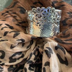 LOIS HILL VINTAGE STERLING SILVER CUFF BRACELET