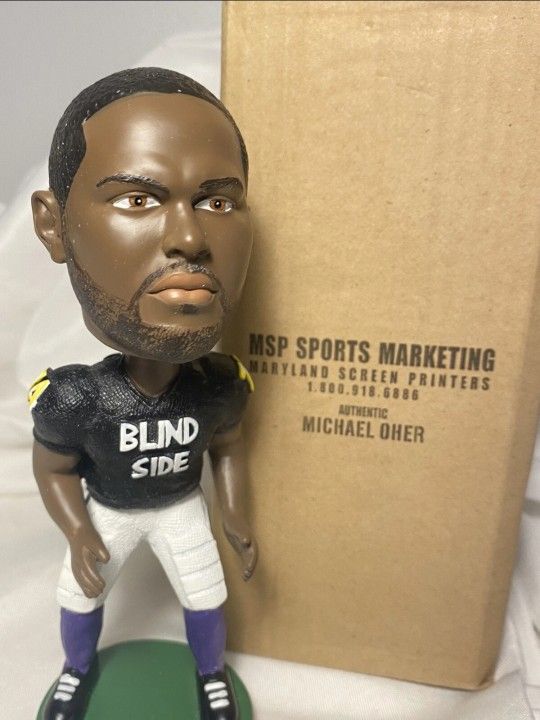 Michael Oher Baltimore Ravens Blindside #74 Bobblehead New With Box