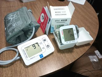 Blood Pressure Monitors. Left One Works Good. Right One Unsure How Accurate. Thanks