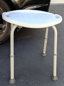 Handicap Shower Chair Or Stepping Stool. Adjustable Legs. 