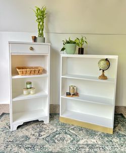 White Bookcase Set shelving unit