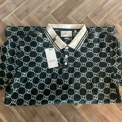 Green Gucci Polo Size XL