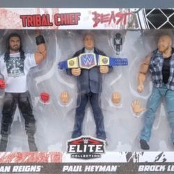 wwe elite tribal chief vs beast brock lesnar brand new 