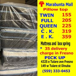Twin Mattress Pillow Top Set