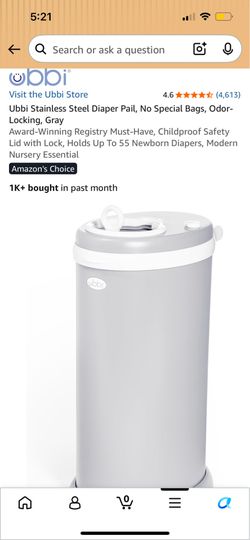 Steel diaper pail