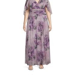 Plus Size SL New York Fashion Brand Capelet Gown Plus  size14W