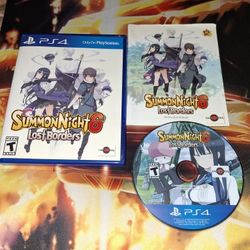 PS4 SUMMON NIGHT 6: LOST BORDERS...COMPLETE WITH MANUAL...VG CONDITION...ADULT OWNED...SMOKE FREE HOME...$45