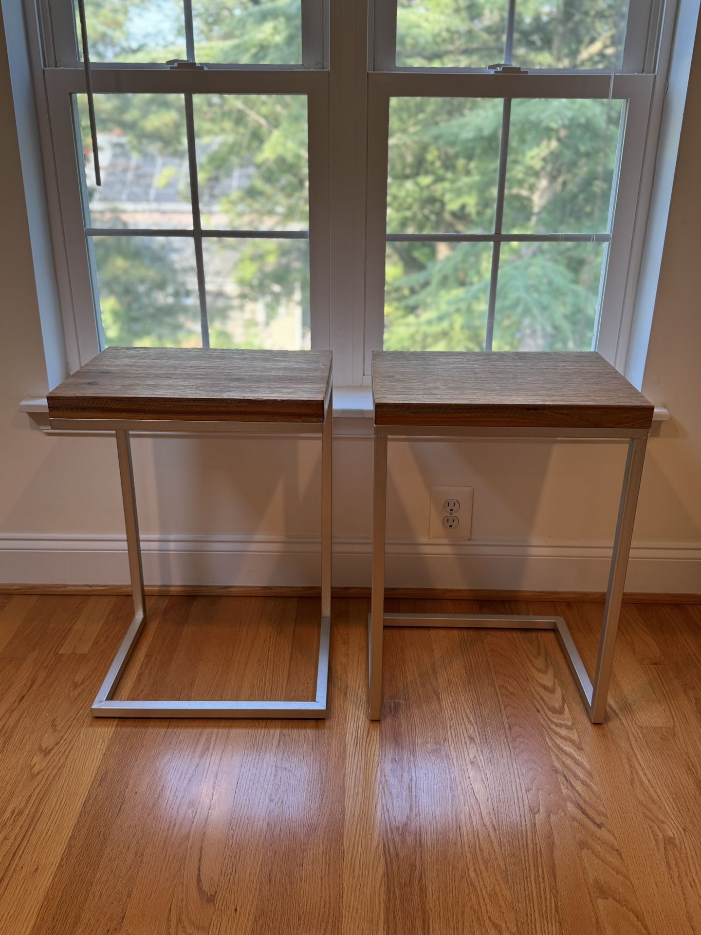 Two Wooden Accent Tables