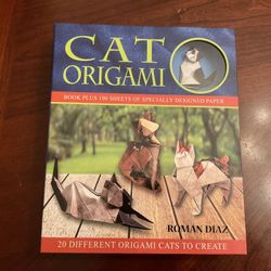 New Cat Origami Book by Roman Diaz/ 100 Sheets of Specially Designed Paper Kit