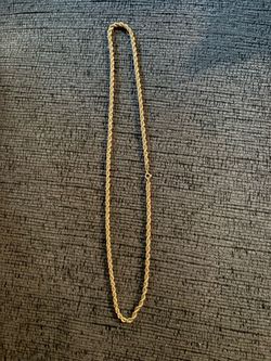 Gold Rope Chain Necklace