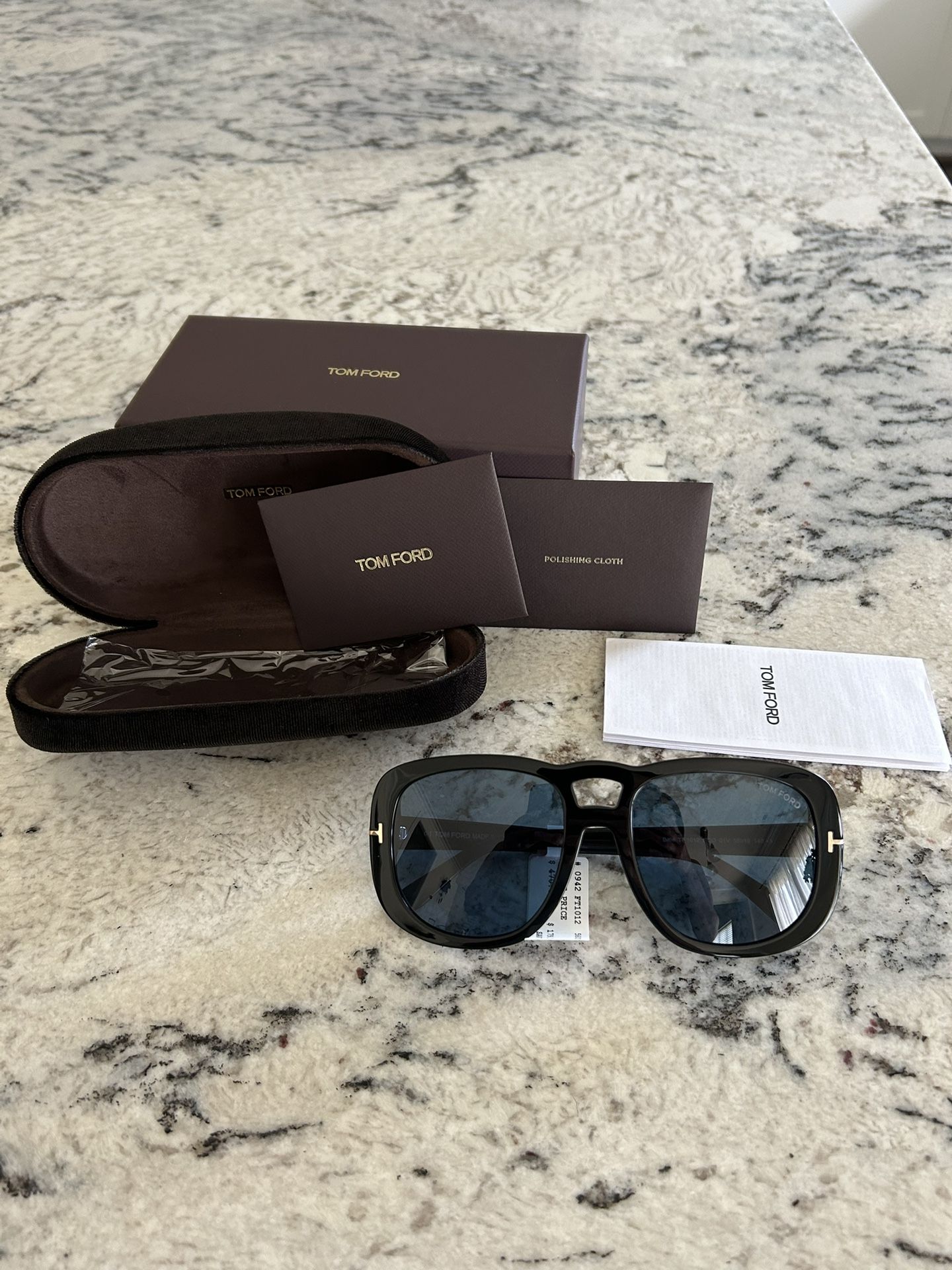 TOM FORD 56MM Aviator Sunglasses