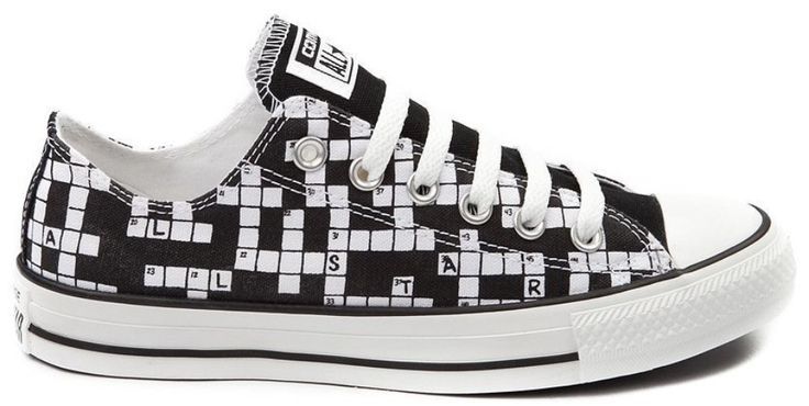 Vintage Converse Chuck Taylor Low-Top Crossword Puzzle Sneaker