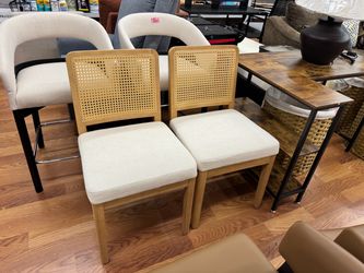Cane Back Dining Chairs – Set of 4