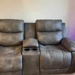 Grey Couch & Loveseat