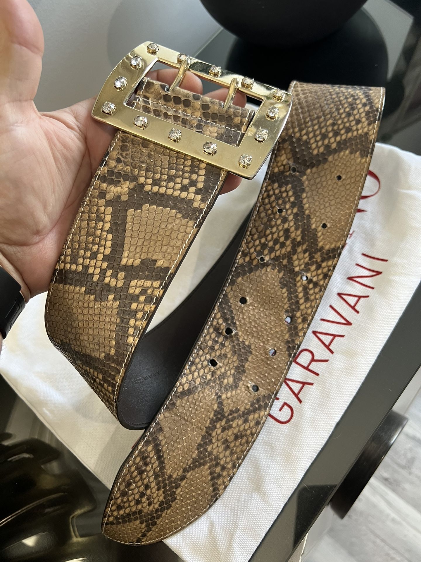 Valentino snake leather belt Authentic