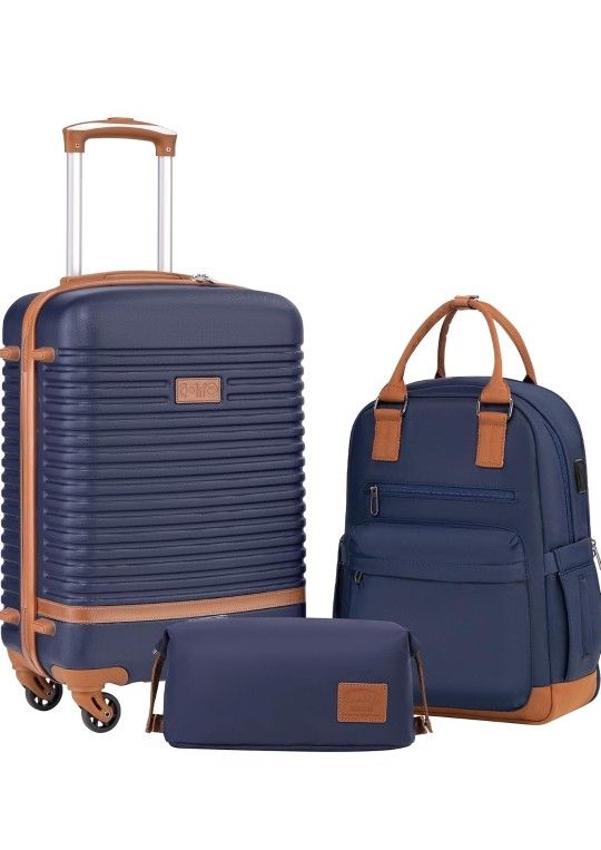 New Carry On Travel Luggage Suitcase Set Of 3 Pieces