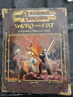 D&D Sword And Fist Guidebook To Fighters And Monks Dungeons & Dragons