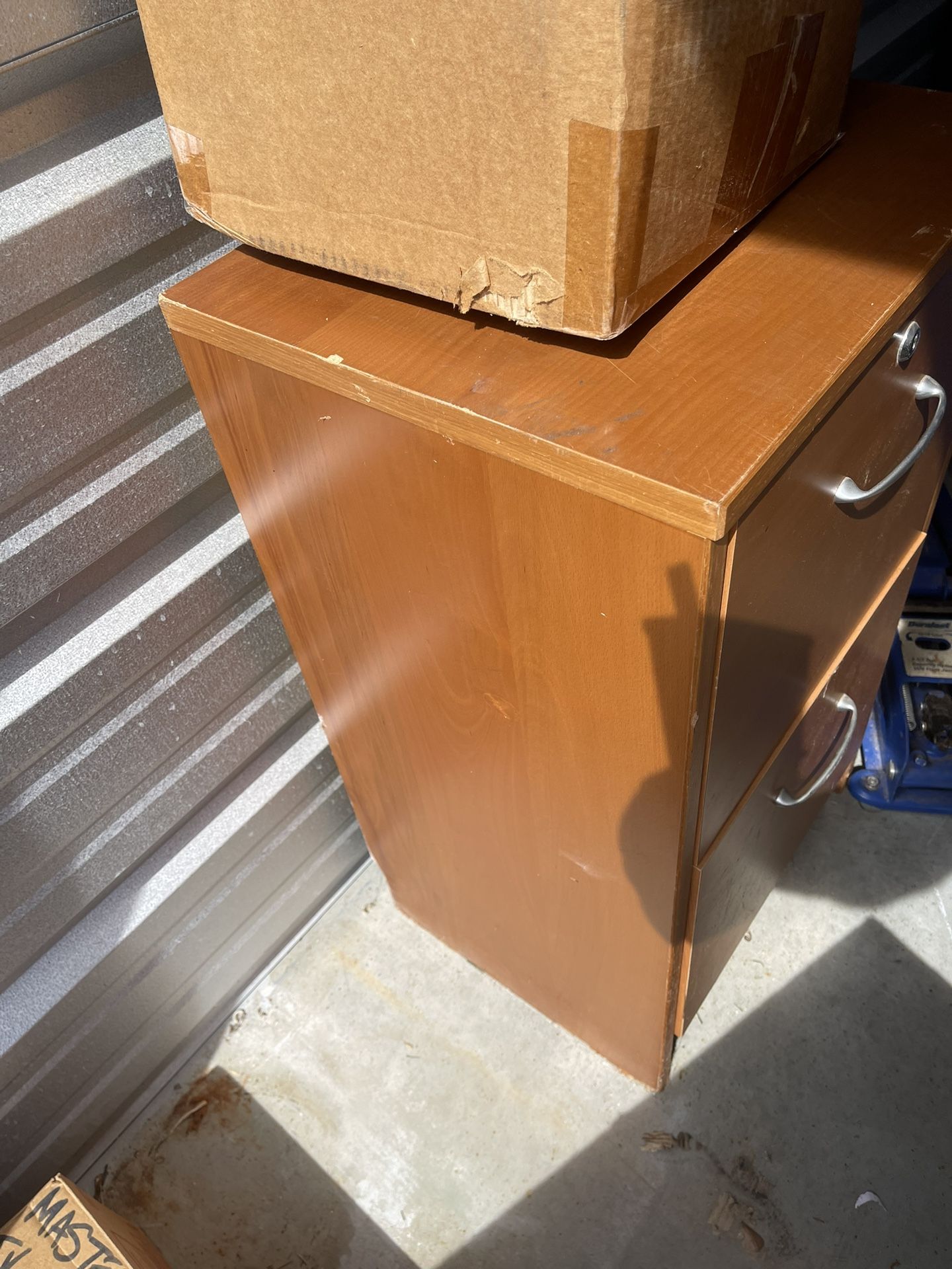 2 Wooden File Cabinets
